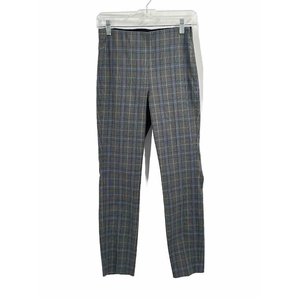 Rag & Bone Side Zip Gray Plaid Slim Dress Pant Sz 4